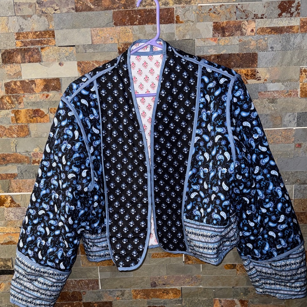 Chic Black and Blue Women's Blazer